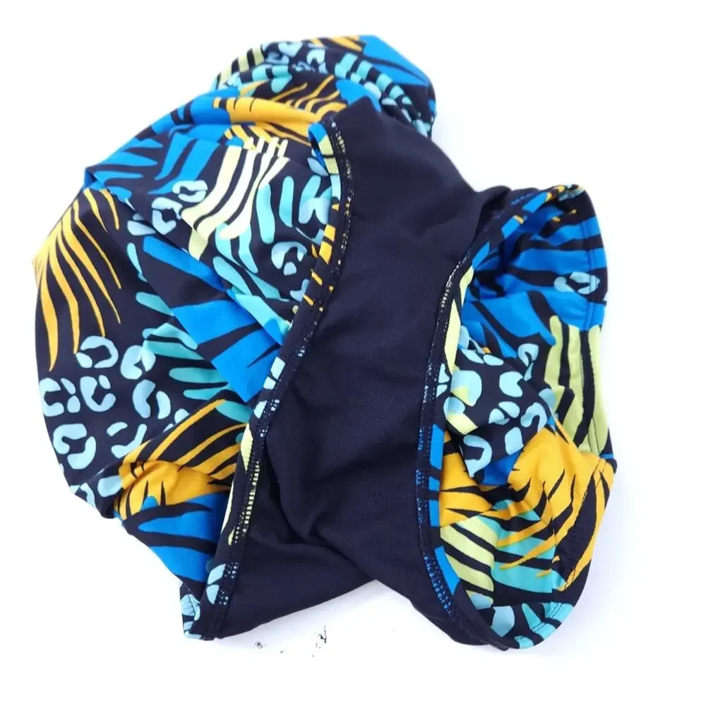Clean Water One Piece Swimsuit One Shoulder Small Tropical Floral Bright Print